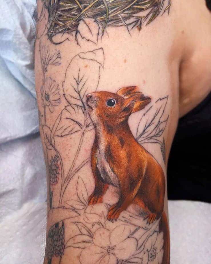 15. Faszinierendes Eichhörnchen-Tattoo