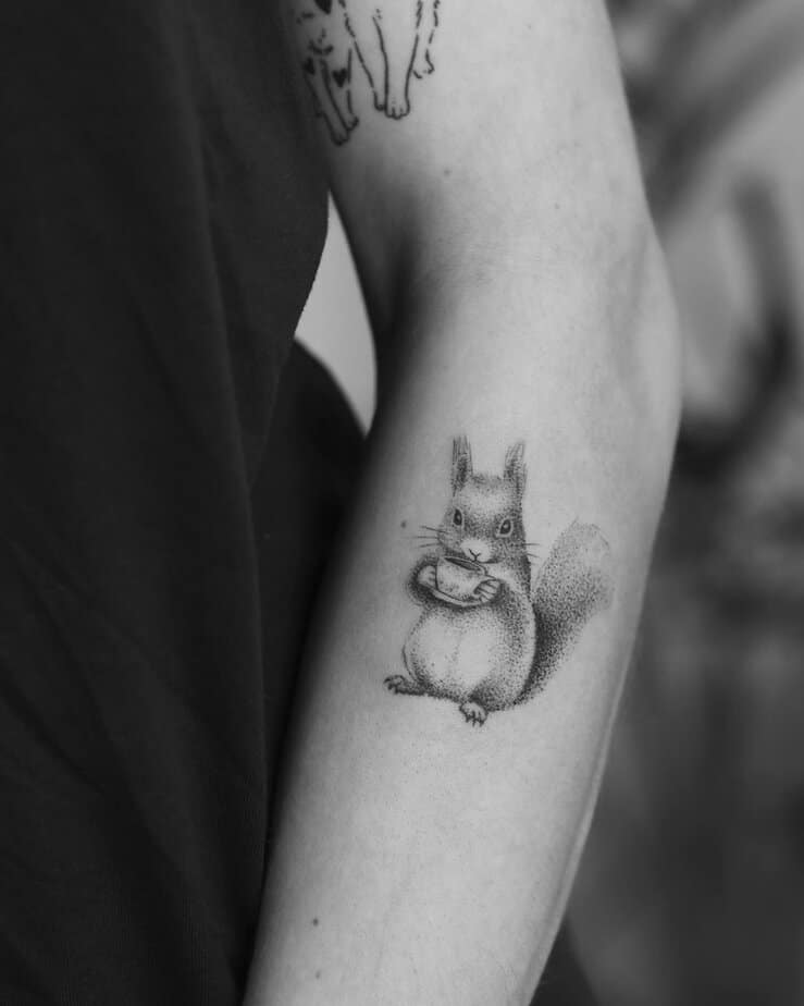 18. Eichhörnchen dotwork