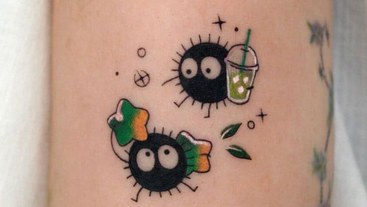 Die 20 süßesten Ruß-Sprite-Tattoo-Designs für Hardcore-Ghibli-Fans