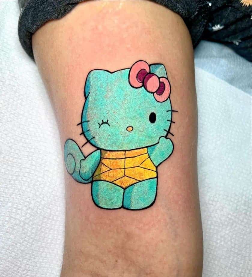 8. Squirtle X Hello Kitty