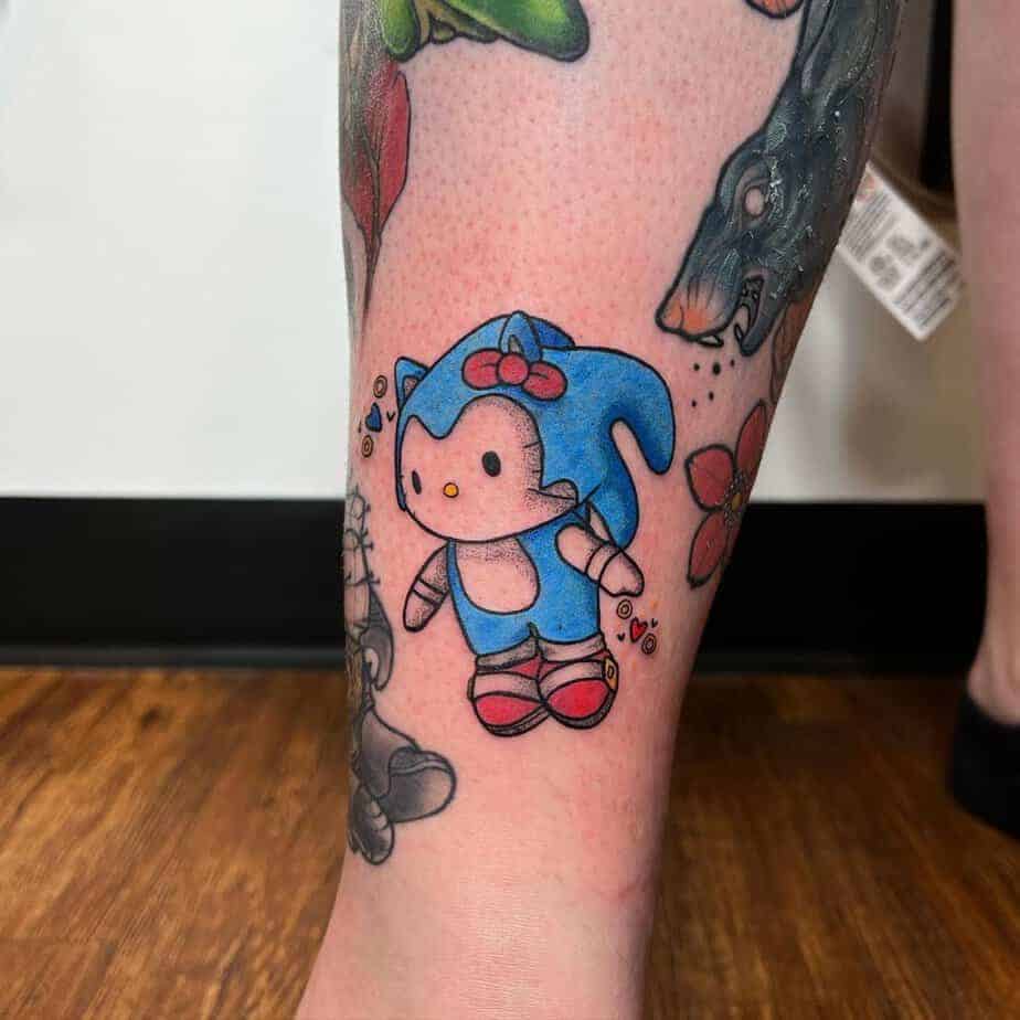 15. Sonic Hello Kitty Tattoo