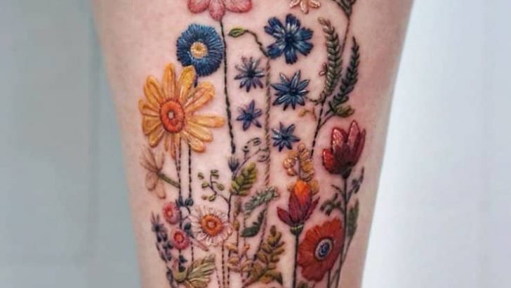 19 atemberaubende Wildblumen-Tattoos, die dir ans Herz wachsen werden