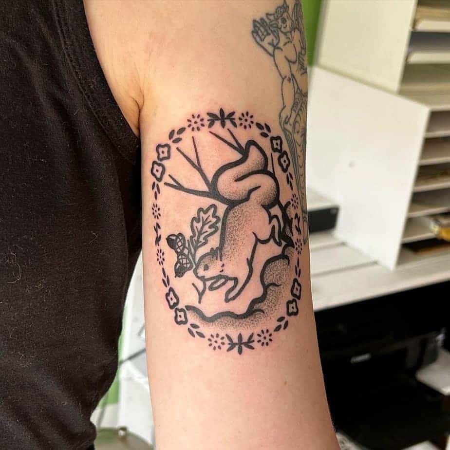 13. Eichhörnchen-Tattoo