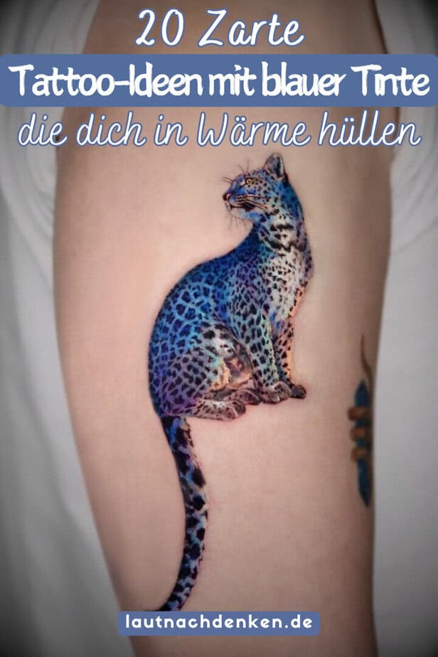 20 Zarte Tattoo-Ideen mit blauer Tinte, die dich in Wärme hüllen