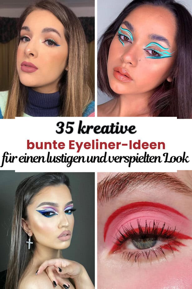 35 kreative, bunte Eyeliner-Ideen für einen lustigen und verspielten Look