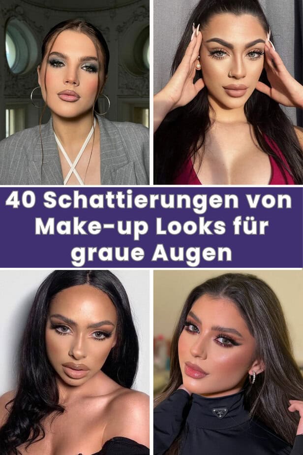 40 Schattierungen von Make-up Looks für graue Augen