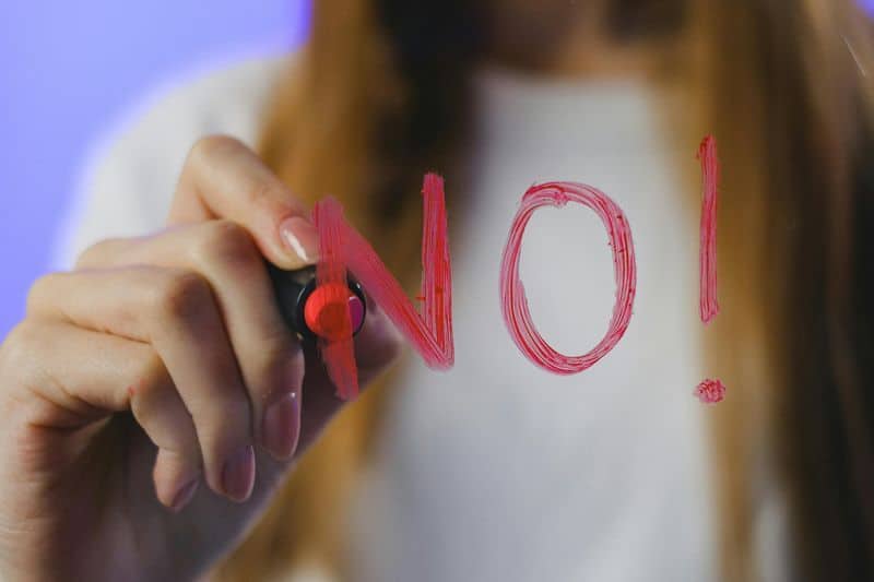 Angst davor, "Nein" zu sagen