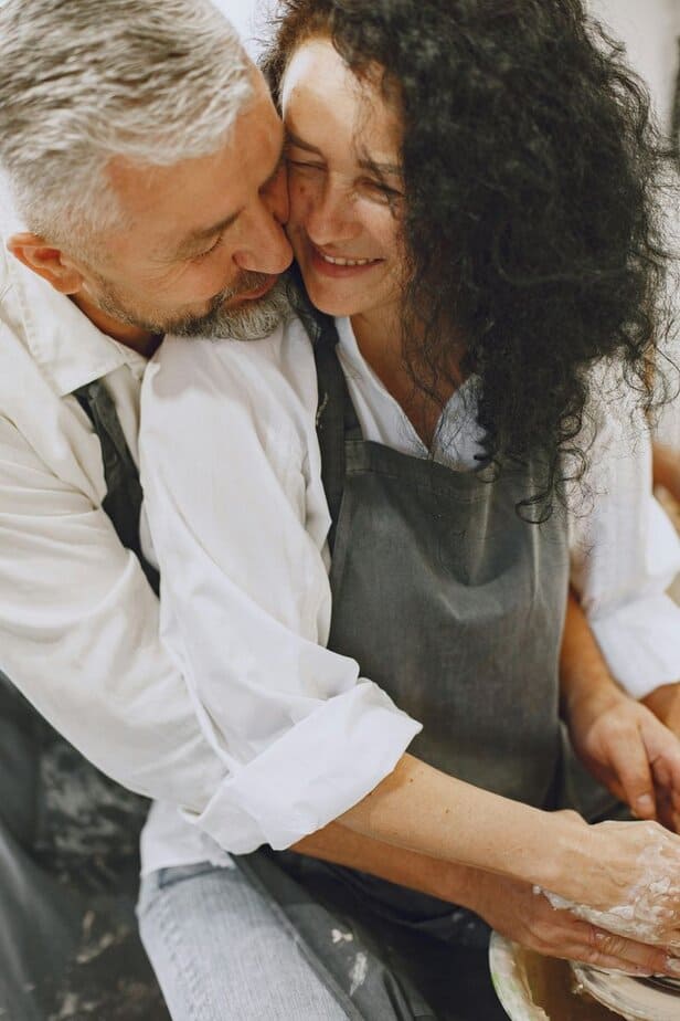 Hugging Her from Behind When She's Busy