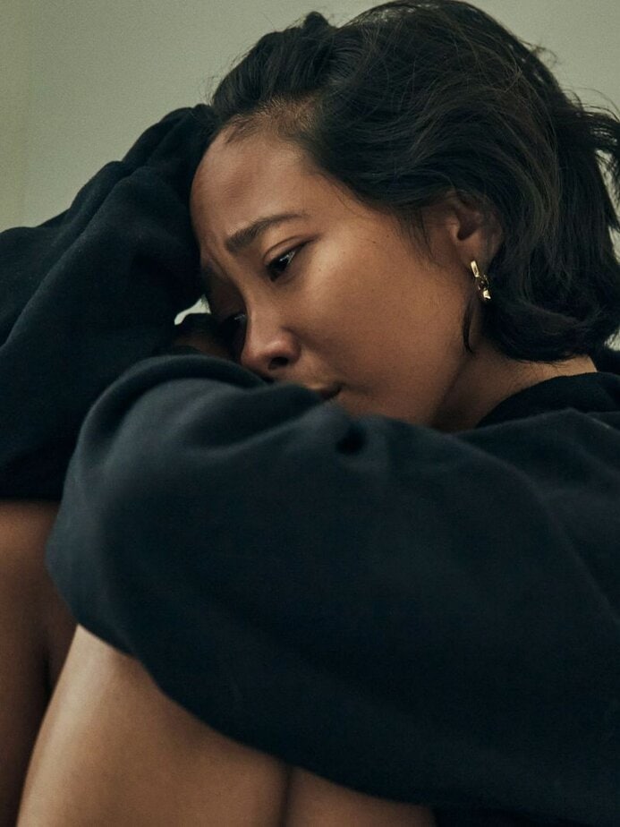 Sich mehr &auml;ngstlich als gl&uuml;cklich f&uuml;hlen