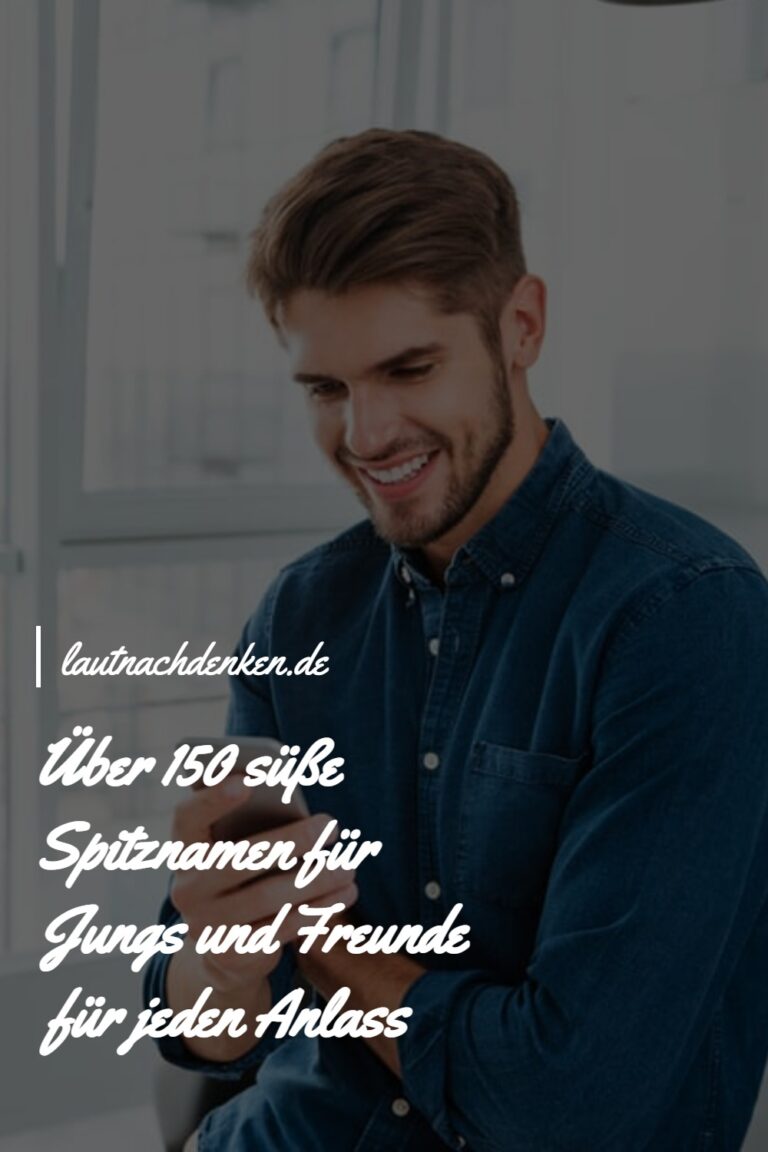 Über 150 süße Spitznamen für Jungs und Freunde für jeden Anlass